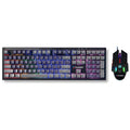 Consistent Avenger Gaming Combo Wired RGB & Mac Support Mouse & Keyboard for Windows, USB Plug-and-Play, Keystrokes, Rainbow Breath Light, 1.5 Cable Length, DPI-3600 7D Mouse, 26 Keys Anti-ghosting. – TechCure India