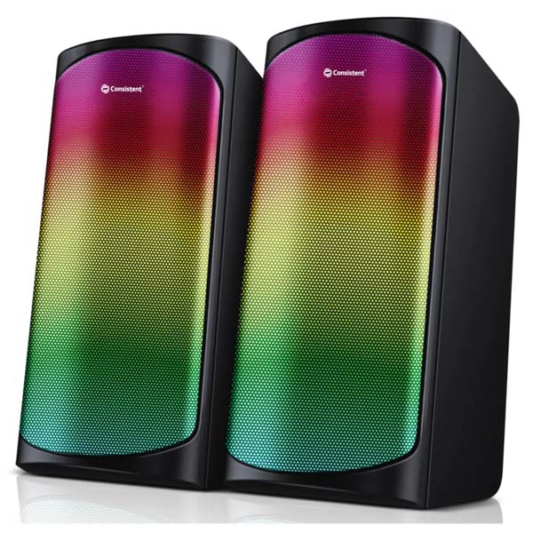 Consistent Bang Bang USB 2.0 Speaker | Dynamic RGB Lighting | PC Speakers – TechCure India