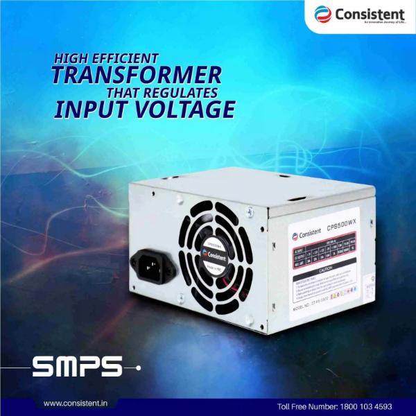 Consistent CT-PS–0602 450 Watts PSU (Silver) – TechCure India
