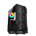 Consistent Inferno Gaming Cabinet 2002 | Support : Micro ATX/ Mini ATX / ATX Motherboard | Case Size(+Front panel): 350*185*410mm | Side Panel : Left Aryclic ,Right 0.4mm SPCC – TechCure India