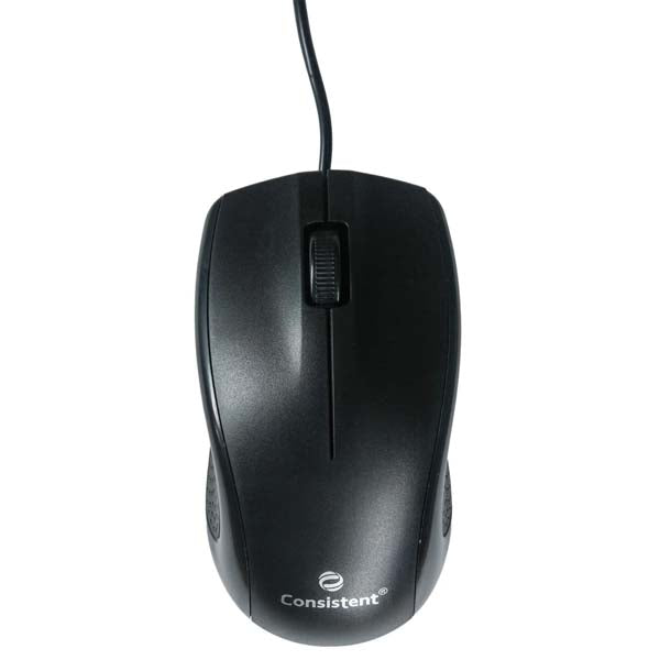 Consistent Pulse Wired Mouse for Desktop and Laptop | 1000-1200 DPI | Ergonomic Design – TechCure India