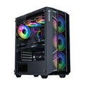Consistent Spectrum Gaming Cabinet 2009 | Material : 0.4mm SPCC Black Coating | Support: ATX/M-ATX/ITX | with Tempered Glass Side Panel | 6 FRGB Cooling Fan – TechCure India