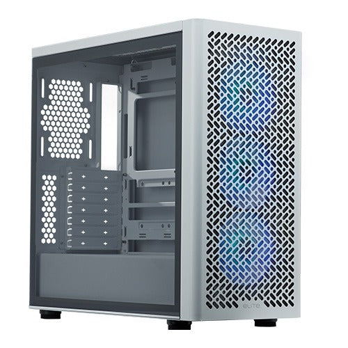Cooler Master Elite 502 White ARGB E-ATX Mid Tower Case – TechCure India