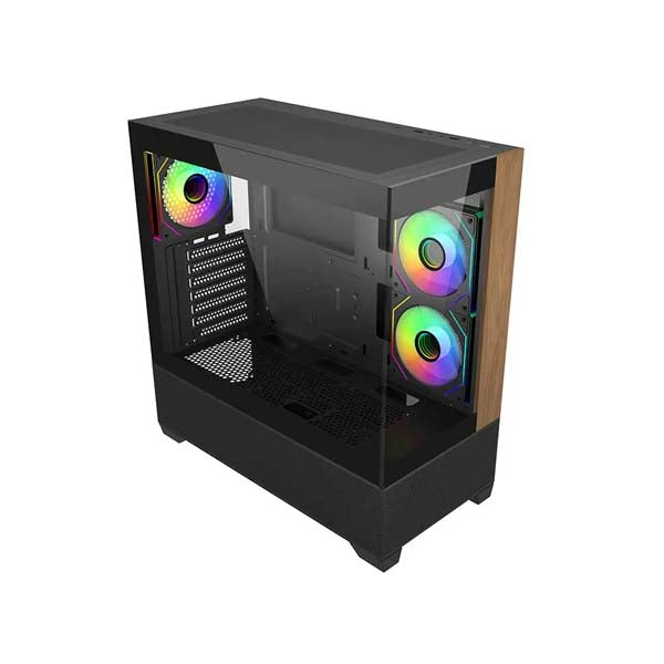 Cooler Master Elite 690 Wood Micro ATX Mid Tower Cabinet Black (E690-KHNN-S00) – TechCure India