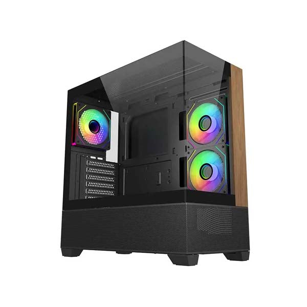 Cooler Master Elite 690 Wood Micro ATX Mid Tower Cabinet Black (E690-KHNN-S00) – TechCure India