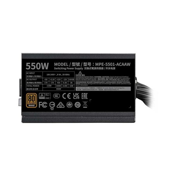Cooler Master MWE Bronze 550 Watt V3 Power Supply – TechCure India