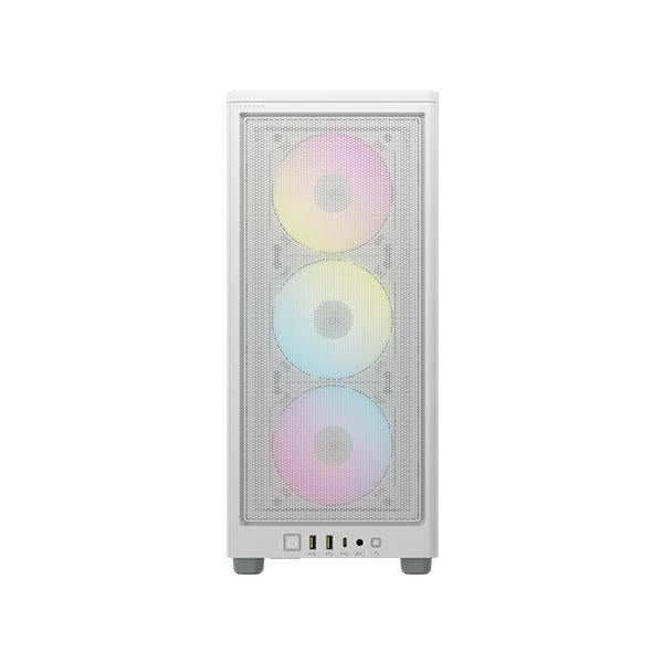 Corsair iCUE 2000D RGB Airflow Mini ITX PC Cabinet (White) – TechCure India