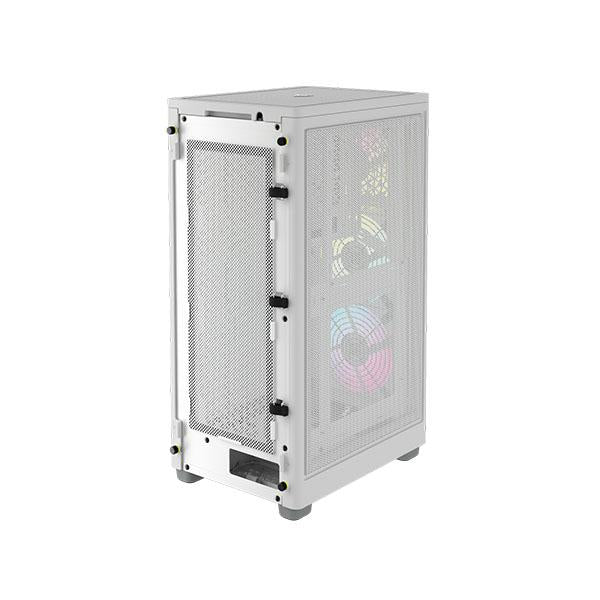 Corsair iCUE 2000D RGB Airflow Mini ITX PC Cabinet (White) – TechCure India