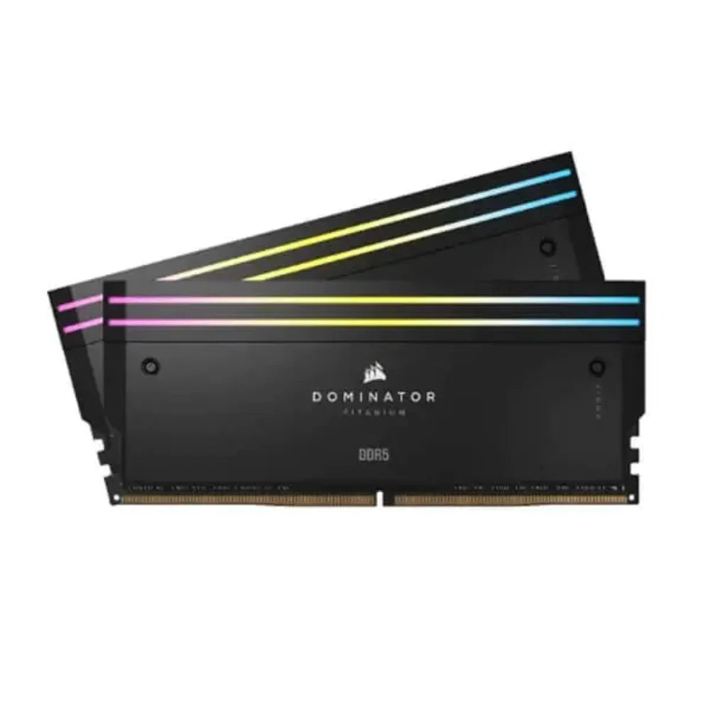 CORSAIR DOMINATOR Titanium RGB 96GB ( 48GB x 2 ) 6600MHz DDR5 RAM ( Black ) ( CL32 ) - 2