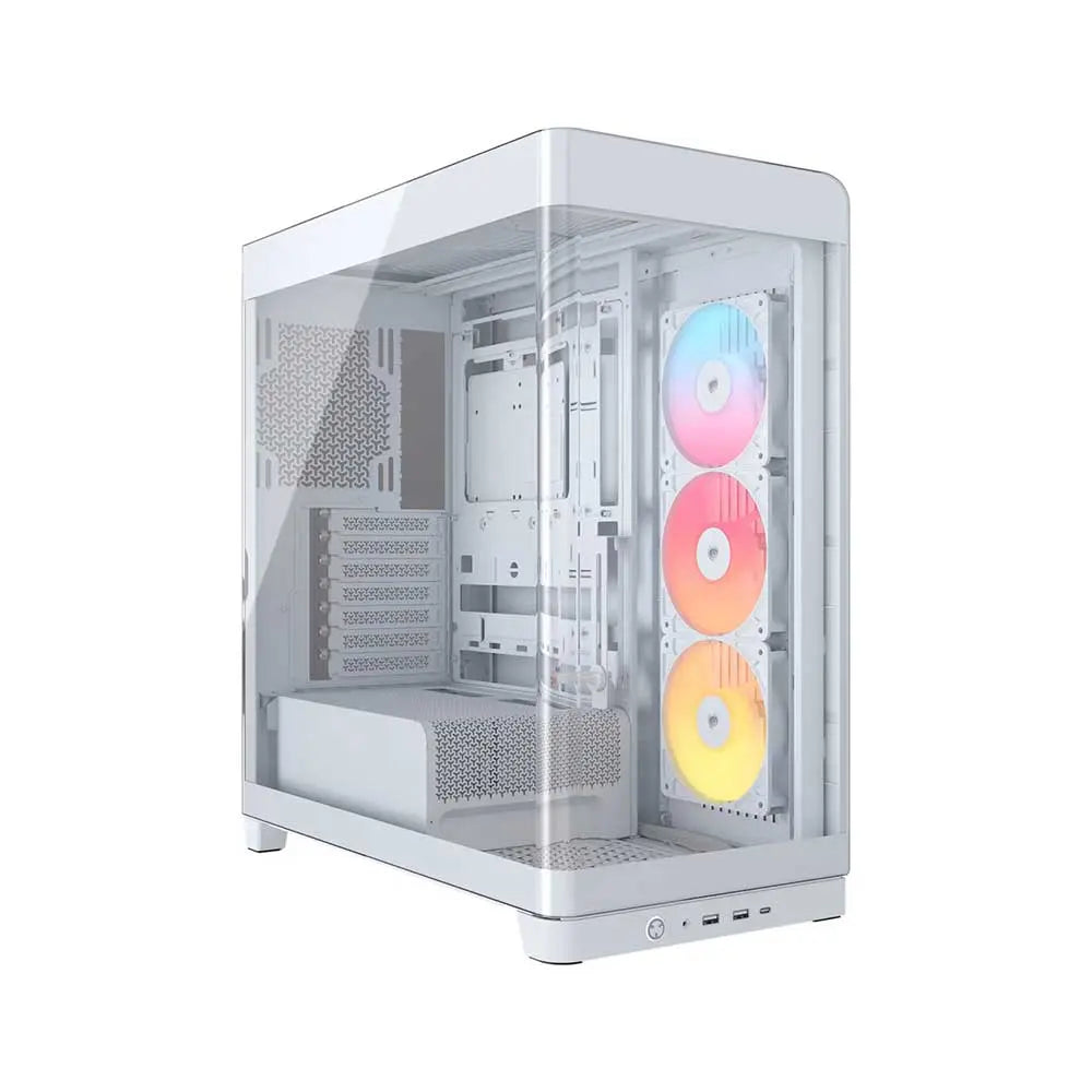 CORSAIR Frame 4500X RS Panoramic Glass ARGB EATX Mid Tower Cabinet ( White ) – TechCure India