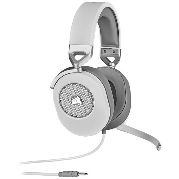 Corsair HS65 SURROUND Wired Gaming Headset (White) – TechCure India