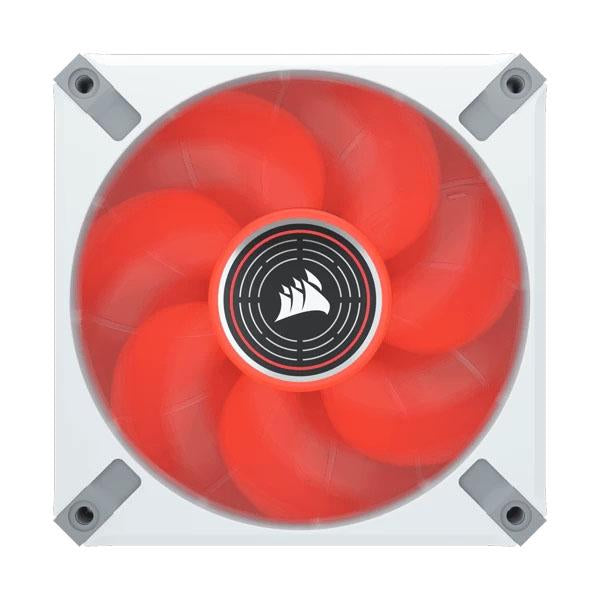 Corsair ML120 LED Elite 120mm Red LED Cabinet Fan (Single Pack - White Frame) – TechCure India
