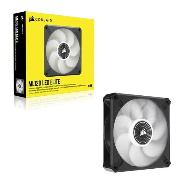 Corsair ML120 LED Elite 120mm White LED Cabinet Fan (Single Pack) – TechCure India