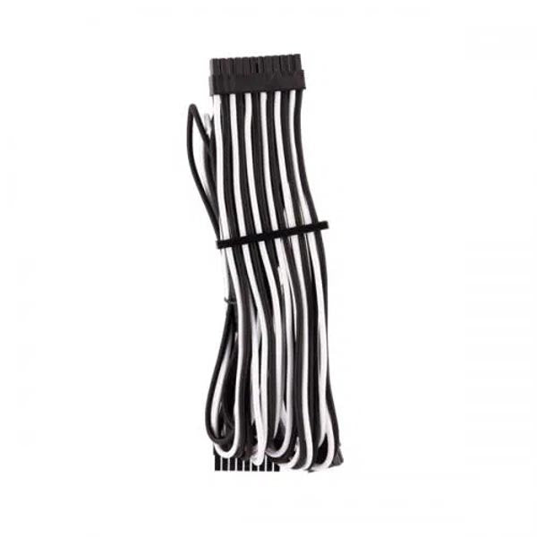Corsair PSU Premium Sleeved Cables (White-Black) – TechCure India