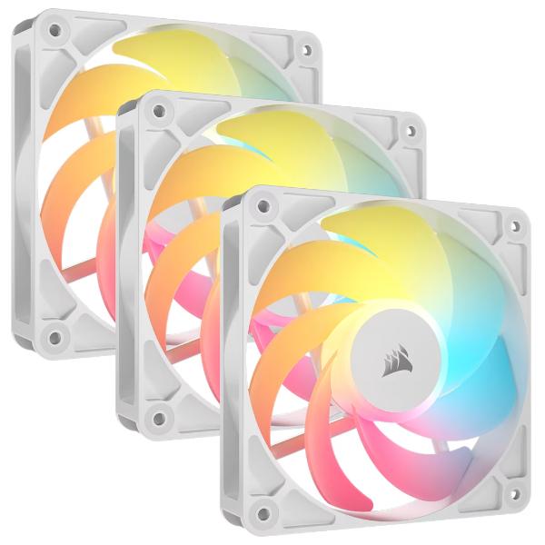 Corsair RS120-R ARGB 120mm PWM Reverse Fans (Triple Pack), White – TechCure India