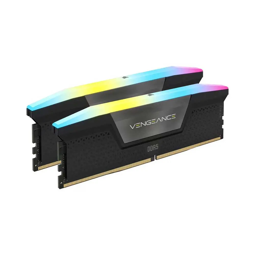 CORSAIR Vengeance RGB 96GB ( 48GB x 2 ) 5200MHz DDR5 RAM ( Black ) ( CL38 ) - 2