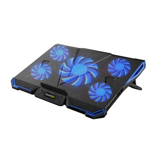 Cosmic Byte Asteroid Laptop Cooling Pad, Adjustable Height - Blue LED – TechCure India