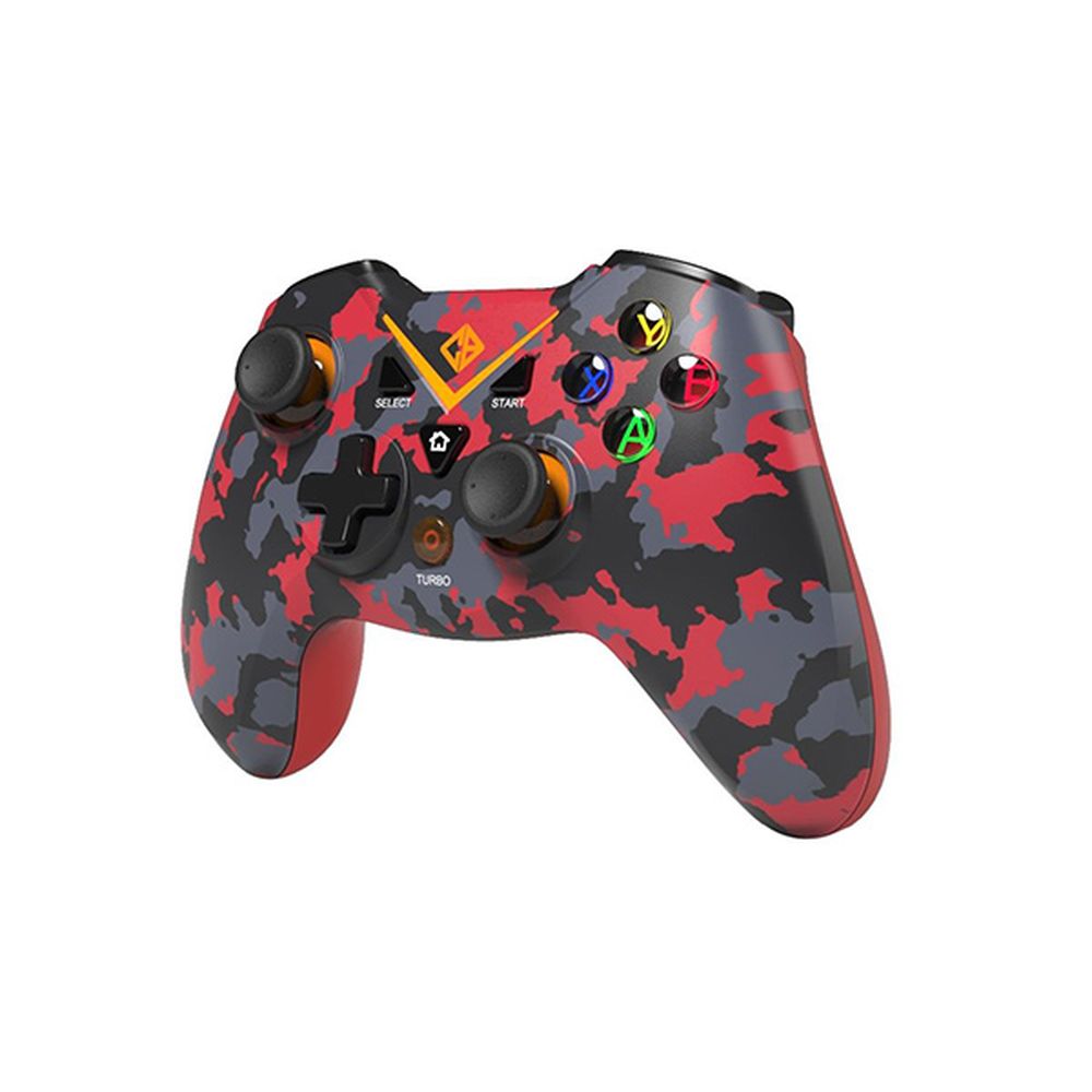 COSMIC BYTE C3070W Nebula 2.4G Wireless Gamepad (Camo Red) - 2