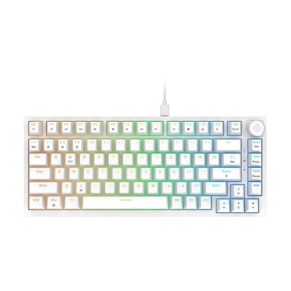 Cosmic Byte Phantom TKL Gasket Mechanical Wired Swappable Keyboard with PreLubed Switches (White) CB-GK-42 – TechCure India