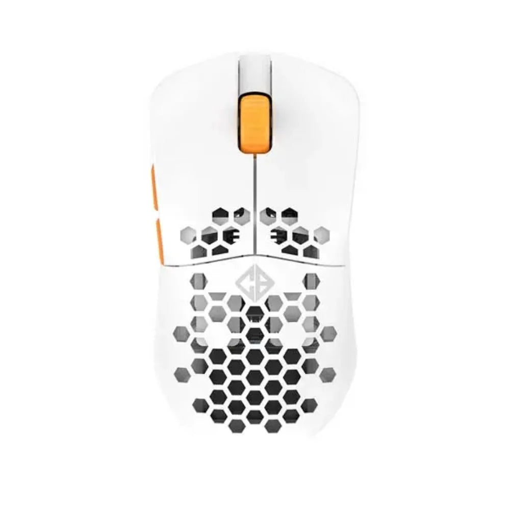 COSMIC BYTE Umbra Tri-Mode Wireless Ambidextrous Gaming Mouse ( 4000 DPI / 6 Macro Buttons ) ( White ) – TechCure India