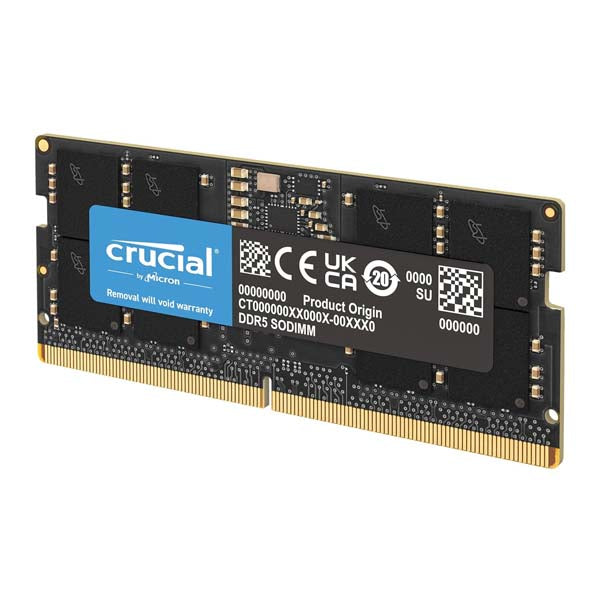 Crucial 32GB DDR5 5200 MHz CL42 (16Gbit) Laptop Memory (CT32G52C42S5) – TechCure India