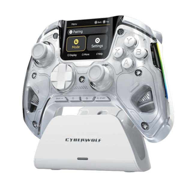 Cyberwolf Vision Alpha Gaming Wireless Controller with Screen – TechCure India