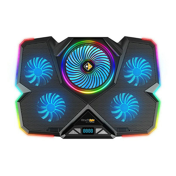 Cosmic Byte Cyclone RGB Laptop Cooling Pad with 5 Fan, Adjustable Speed, USB Hubx – TechCure India