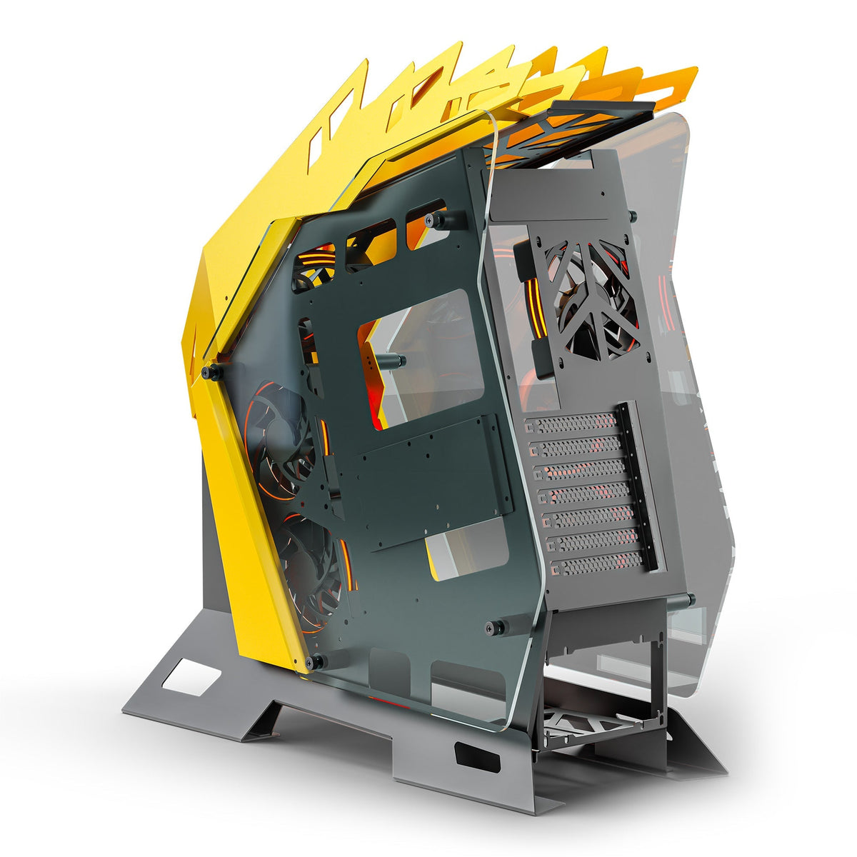 ANT ESPORTS CYPHER G7 CABINET BLACK-YELLOW – TechCure India