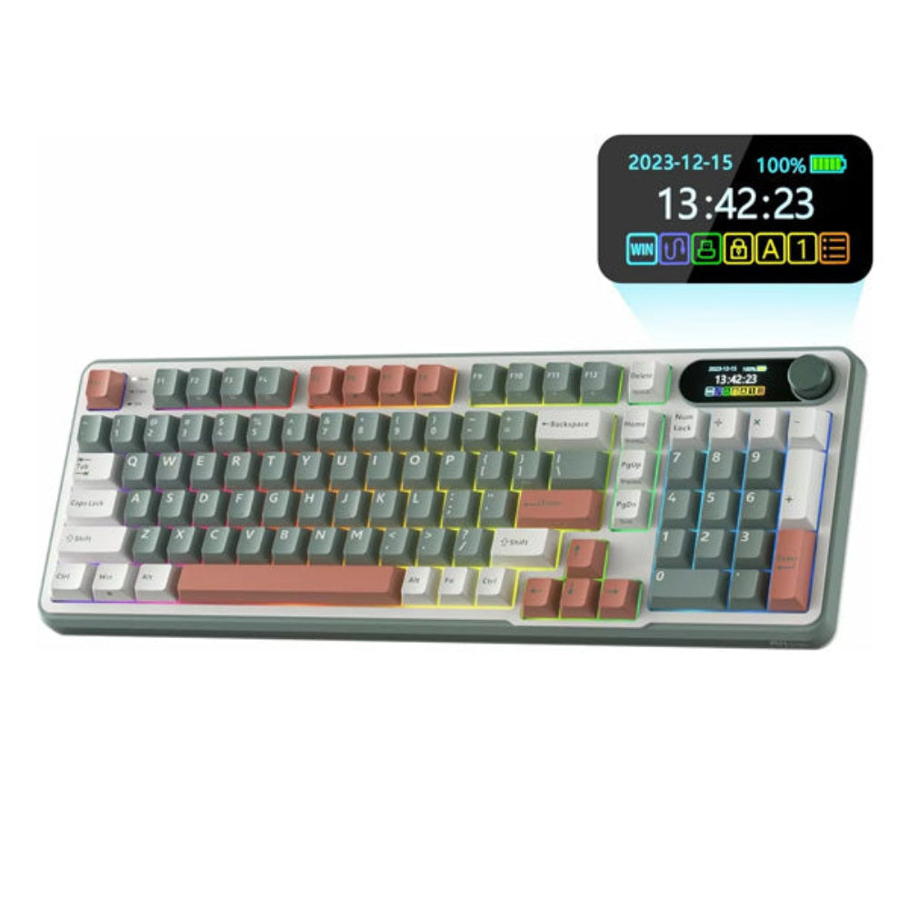 ROYAL KLUDGE RKS98 Full Size Wireless Mechanical Gaming Keyboard ( Camping ) ( Blue Switch )