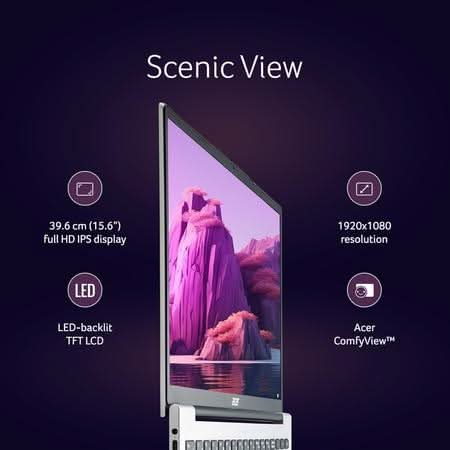 Acer AL14-71P NX.D7USI.001 i5-13500H, 16GB, 512GB SSD, UHD Graphics, Windows 11 Home, WUXGA, 14 inch, Silver – TechCure India