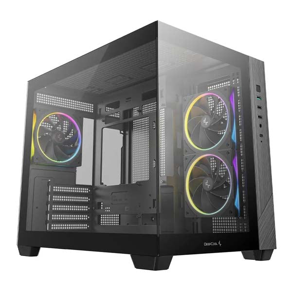 DEEPCOOL CG330 3F Micro-ATX Compact PC Case (Black) – TechCure India