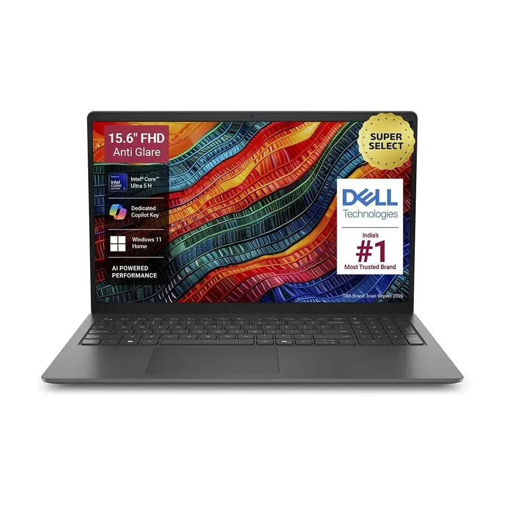 DELL 15 (Previously Inspiron) AI Powered Intel Core Ultra 5 225H - (8 GB/512 GB SSD/Windows 11 Home) 3530 / 15 DC 15260 Thin and Light Laptop Black – TechCure India