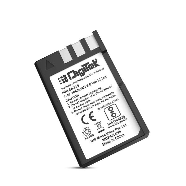 DIGITEK (ENEL9) Secondary Rechargeable Battery Packs for Digital Camera – TechCure India