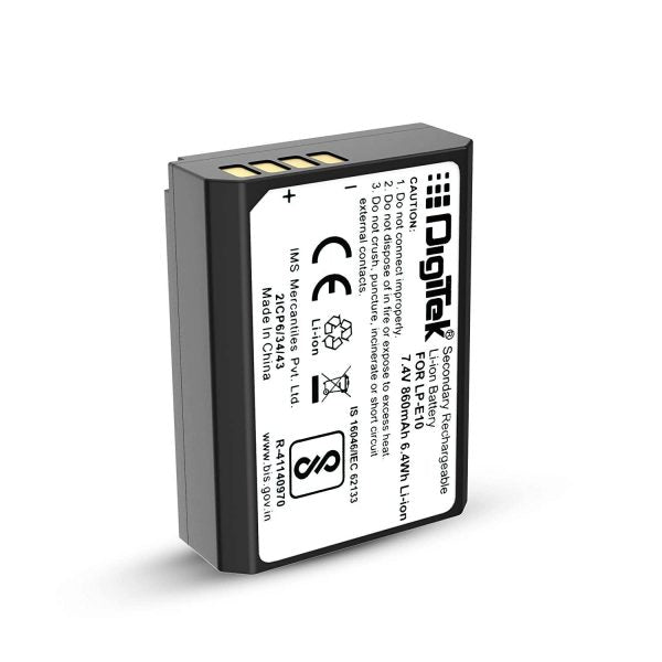 DIGITEK (LP E10) Lithium-ion Rechargeable Battery – TechCure India