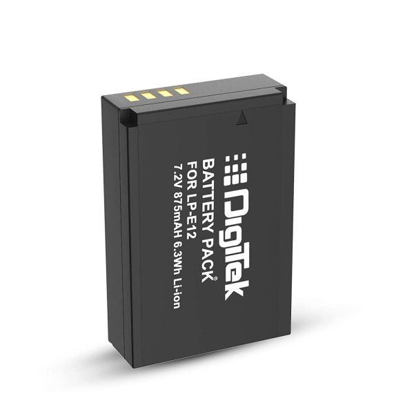 DIGITEK (LP E12) Lithium-ion Rechargeable Battery Pack for DSLR Camera – TechCure India