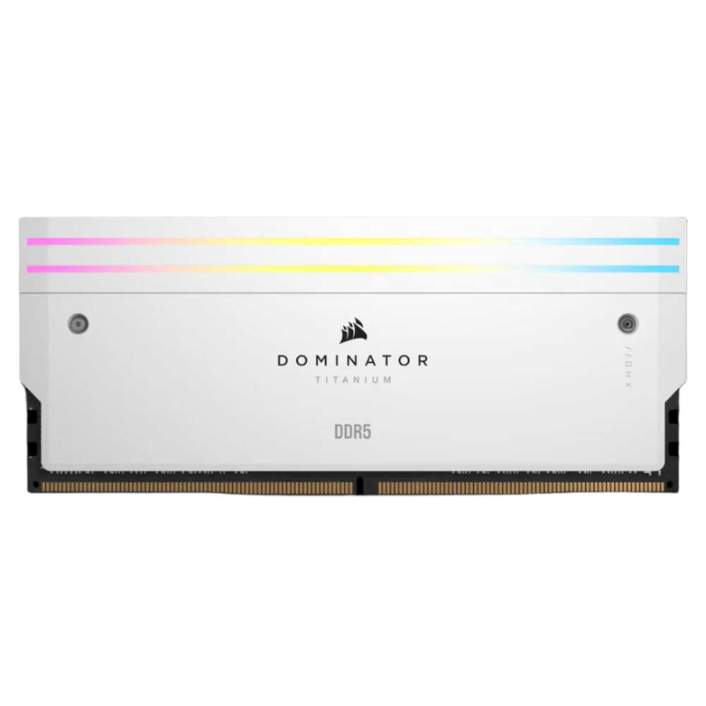 CORSAIR Dominator Titanium RGB 32GB ( 16GB x 2 ) 6000MHz DDR5 RAM ( White ) ( CL30 ) - 2