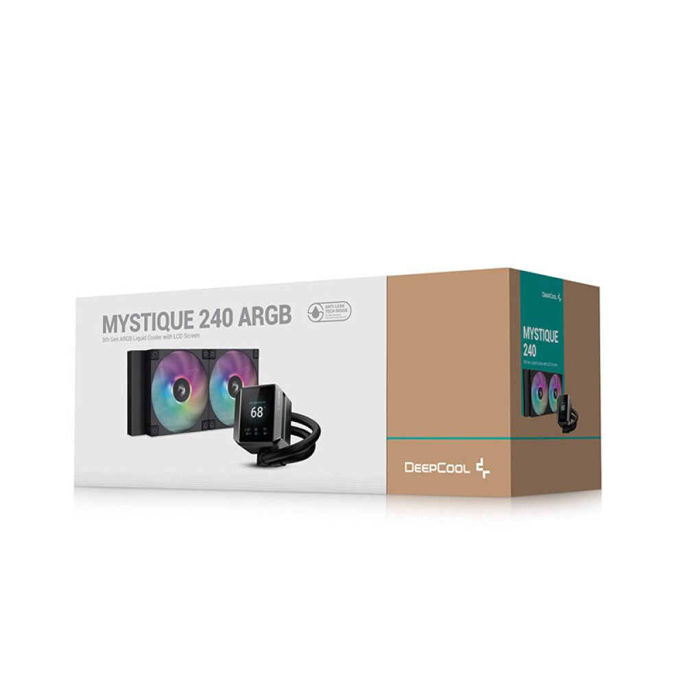 DEEPCOOL Mystique 240 ARGB 240mm CPU Liquid Cooler (Black) - 2