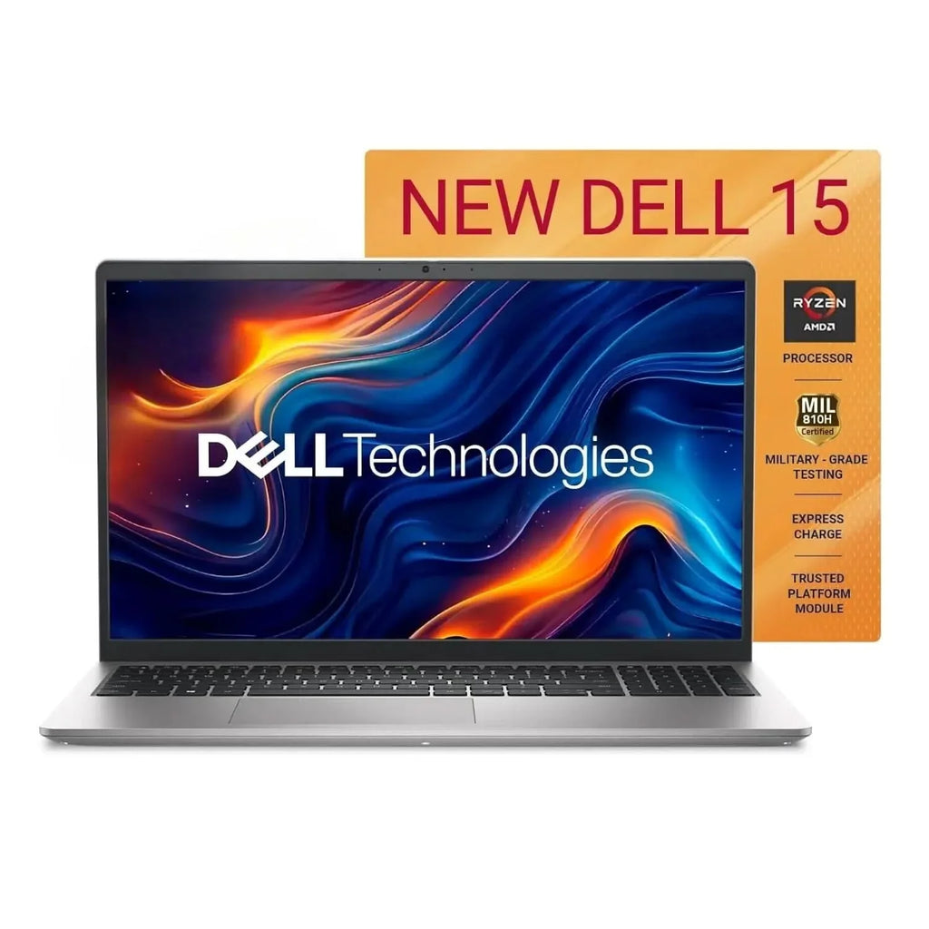 Dell 15, AMD Ryzen 7-7730U, 16GB DDR4, 512GB SSD, FHD, 15.6"/39.6cm, Windows 11, Microsoft Office Home 2024, Platinum Silver Laptop – TechCure India
