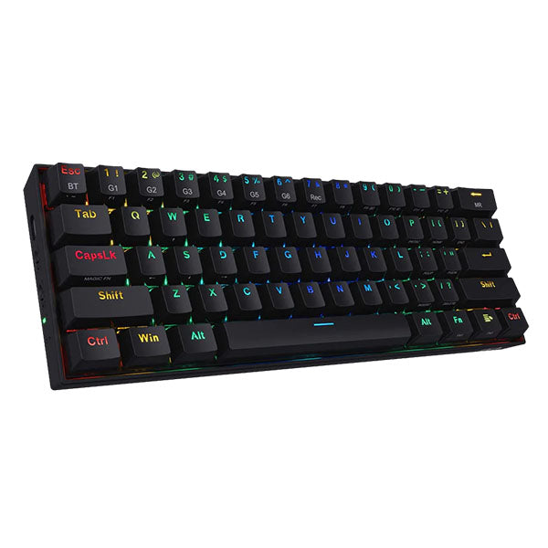 DRACONIC PRO K530 PRO - 60% BLUETOOTH+2.4HZ+WIRED MECHANICAL KEYBOARD (BROWN SWITCH) – TechCure India