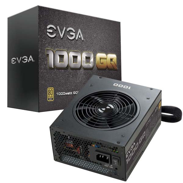 EVGA 1000 GQ, 80+ Gold 1000W, Semi Modular, EVGA ECO Mode, 5 Year Warranty, Power Supply 210-GQ-1000-V1 – TechCure India