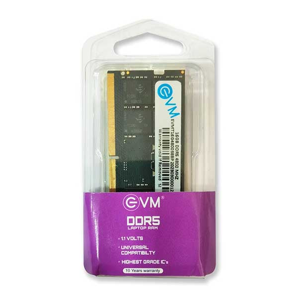 EVM 16GB DDR5 4800MHz Sodimm CL19 Laptop Ram – TechCure India