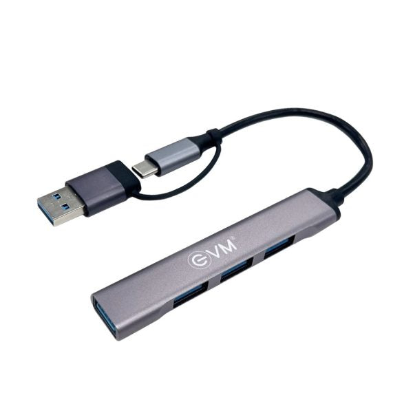 EVM 2-in-1 Four Port USB Hub – TechCure India