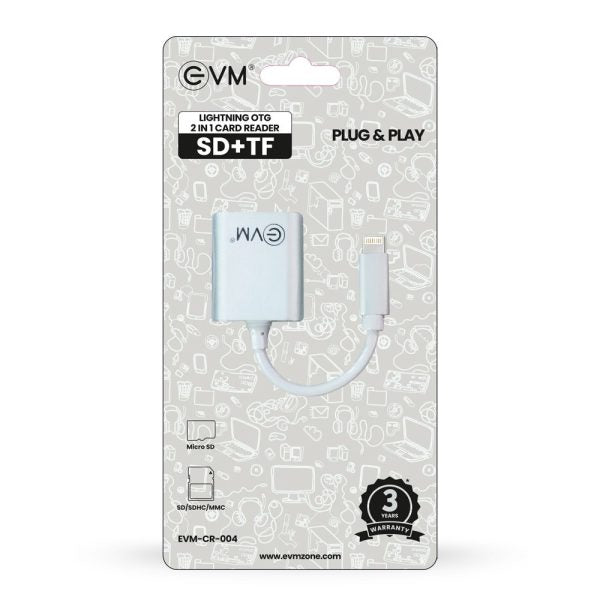 EVM 2in-1 OTG Apple Accessory Memory Card Reader – TechCure India