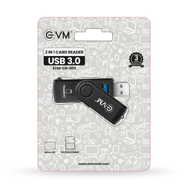 EVM 2in-1 USB 3.0 Card Reader – TechCure India