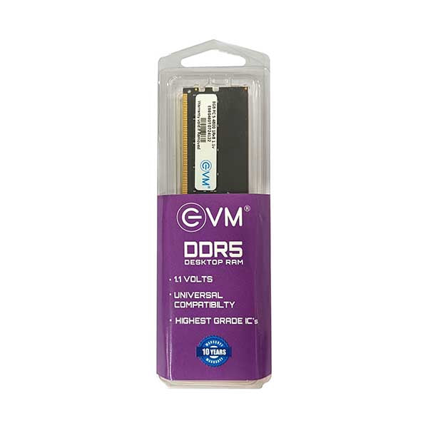 EVM 8GB DDR5 4800MHz CL19 Desktop RAM – TechCure India