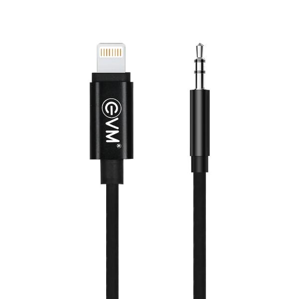 EVM Lightning to 3.5mm AUX Cable (Black) – TechCure India