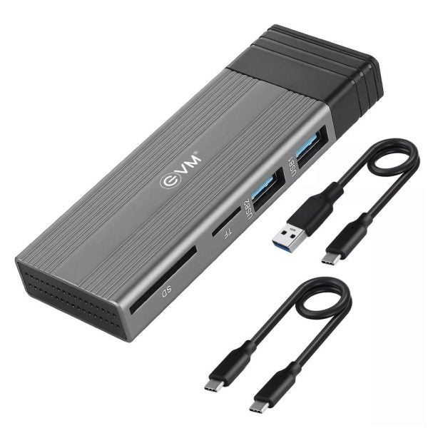 EVM M.2 SSD Enclosure + Hub – TechCure India