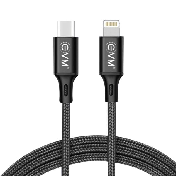 Evm Type-c To Lightning Data Cable (metal Head Nylon Braided Cable) – TechCure India