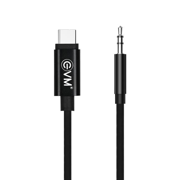 EVM Type-C to 3.5mm AUX Cable (Black) – TechCure India