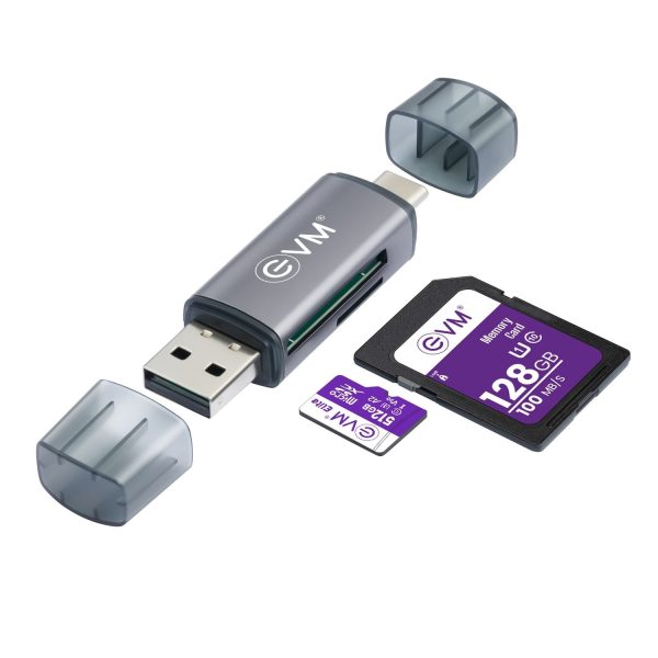 EVM 4-in-1 OTG Card Reader – TechCure India